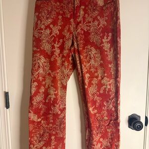 Red Paisley Pants